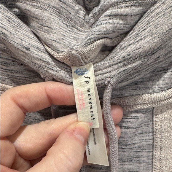 Free People Movement Dark Gray Leggings XL Athleisure Drawstring Pocket - Picture 5 of 6